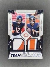 2022 Panini Rookies & Stars Team Duals Velus Jones Jr. / Justin Fields #TD-CB card