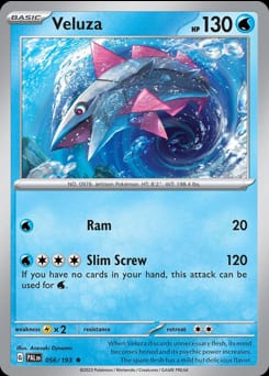 Paldea Evolved Veluza #56 card