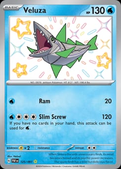Paldean Fates Veluza #125 card