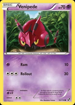 Black & White Venipede #52 card