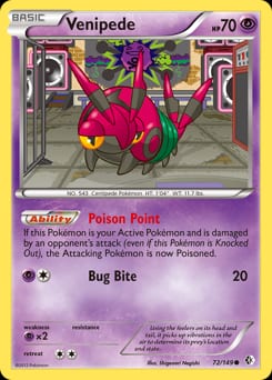 Boundaries Crossed Venipede #72 card