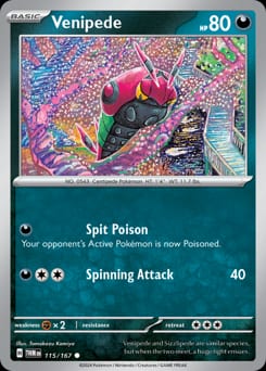 Twilight Masquerade Venipede #115 card
