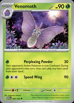 151 Venomoth #49 card