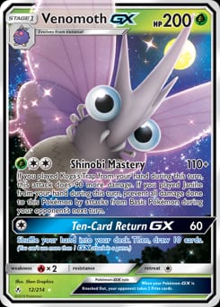 Unbroken Bonds Venomoth-GX #12 card