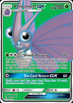 Unbroken Bonds Venomoth-GX #193 card