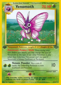 1999 Jungle Venomoth #29 card