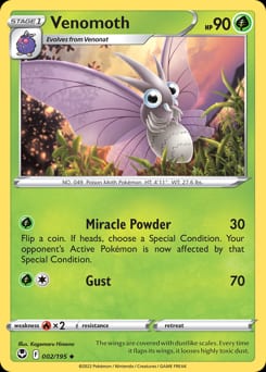 Silver Tempest Venomoth #2 card