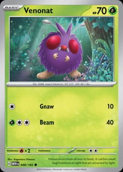 151 Venonat #48 card