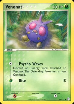 FireRed & LeafGreen Venonat #84 card