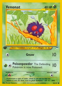 Neo Destiny Venonat #90 card