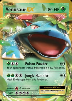 2016 Evolutions Venusaur-EX #1 card