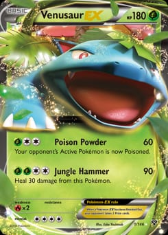 2014 XY Venusaur-EX #1 card