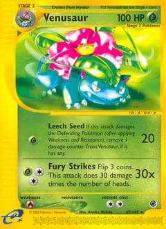 2002 Expedition Base Set Venusaur #67 card