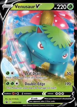 SWSH Black Star Promos Venusaur V #SWSH100 card