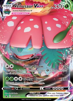 2019 SWSH Black Star Promos Venusaur VMAX #SWSH102 card