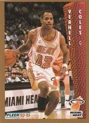 1992-93 Fleer Base Set Vernell Coles #116 card