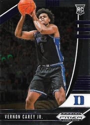 2020 Panini Prizm Draft Picks Base Set Vernon Carey Jr #27 card
