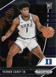 2020 Panini Prizm Draft Picks Base Set Vernon Carey Jr #67 card