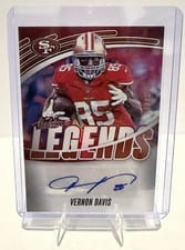 2025 Panini Absolute Absolute Legends Signatures Vernon Davis #ALS-VDS