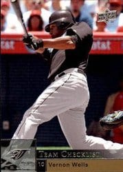 2009 Upper Deck Base Set Vernon Wells #990 card
