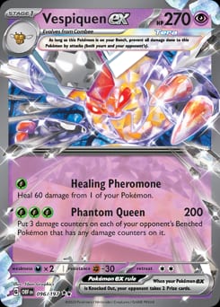 2023 Obsidian Flames Vespiquen ex #96 card