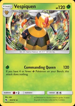 Lost Thunder Vespiquen #32 card