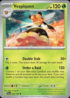 Paldea Evolved Vespiquen #9 card