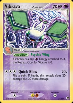 2006 Dragon Frontiers Vibrava δ #24 card
