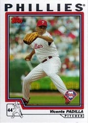 2004 Topps Base Set Vicente Padilla #59 card