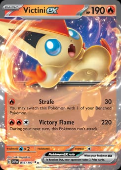 2023 Obsidian Flames Victini ex #33 card