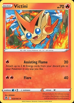 2022 Silver Tempest Victini #23 card