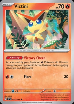 Surging Sparks Victini #21 card