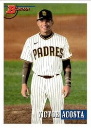 2021 Bowman Heritage Base Set Victor Acosta #121 card
