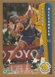 1992-93 Fleer Base Set Victor Alexander #72 card