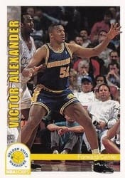 1992-93 Hoops Base Set Victor Alexander #71 card