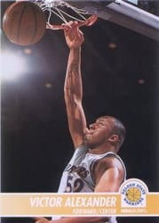 1994-95 Hoops Base Set Victor Alexander #63 card