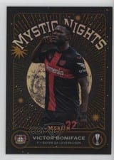 2023 Topps Merlin UEFA Mystic Nights Victor Boniface Gold Refractor #MN-12 card