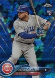 2018 Topps Chrome Sapphire Edition Base Set Victor Caratini #422 card