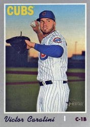 2019 Topps Heritage Base Set Victor Caratini #587 card