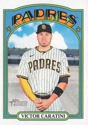 2021 Topps Heritage Base Set Victor Caratini #706 card