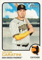 2022 Topps Heritage Base Set Victor Caratini #422 card