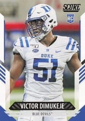 2021 Score Base Set Victor Dimukeje #397 card