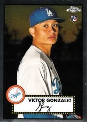 2021 Topps Chrome Platinum Anniversary Base Set Victor Gonzalez #111 card