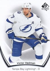 2021-22 SP Authentic Base Set Victor Hedman #78 card