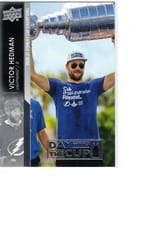 2021-22 Upper Deck Day With the Cup Victor Hedman #DC-3 card