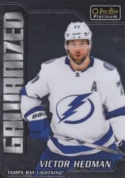 2022-23 O-Pee-Chee Platinum Galvanized Victor Hedman #G-5 card
