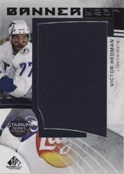 2022-23 SP Game Used 2022 NHL Stadium Series Banner Year Relics Victor Hedman #BYSS-VH card