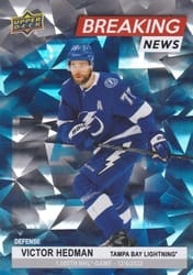 2024-25 Upper Deck Breaking News Victor Hedman #BN-21 card
