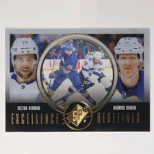 2024-25 SPx Excellence Redefined Victor Hedman/Rasmus Dahlin #EX-3 card