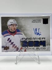 2024-25 Upper Deck Premier Premier Rookie Auto Jersey Victor Mancini #PRA-VM card